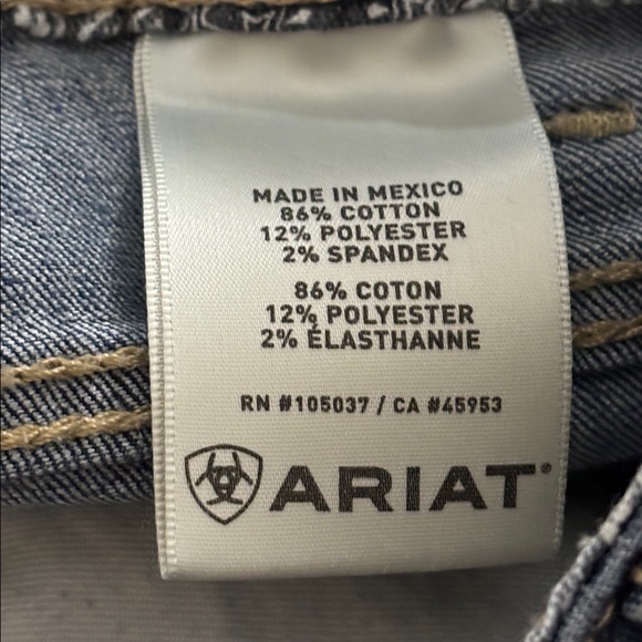Ariat Women’s Size 30S REAL Denim Cotton Blend Stretch Bootcut Blue Jeans - Picture 10 of 12